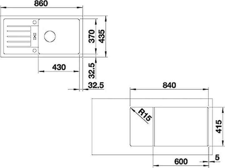 Produktbild Blanco Favum XL 6 S (Einbauspüle mit Abtropffläche, 86 cm, 43.50 cm)