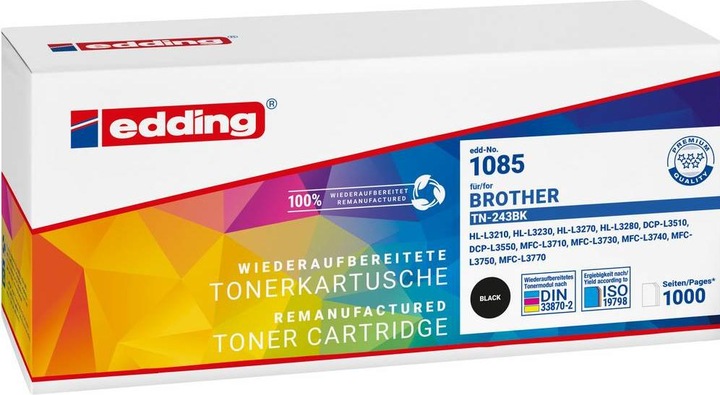 Immagine prodotto Edding EDD-1085 toner nero compatibile con brother TN-243BK