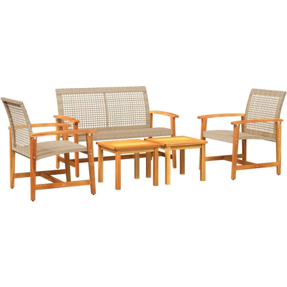 VidaXL, Gartenlounge, 5-tlg. Garten-Lounge-Set und