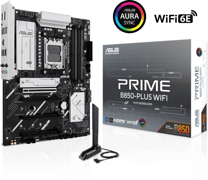 Image du produit ASUS PRIME B850-PLUS WIFI (AM5, AMD B850, ATX)