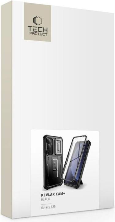 Produktbild Tech-Protect Kevlar Cam+ Case for Samsung Galaxy S25 - Black (Samsung Galaxy S25)
