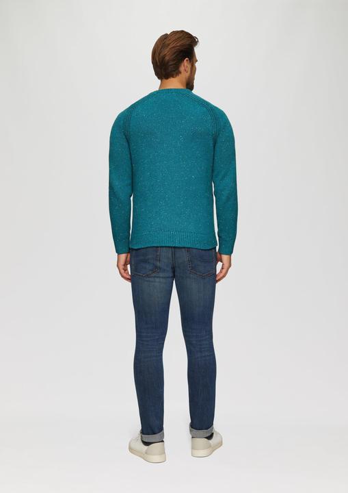 Produktbild S.Oliver Strickpullover Crew-Neck-Pullover mit Farbeffekt (XL)
