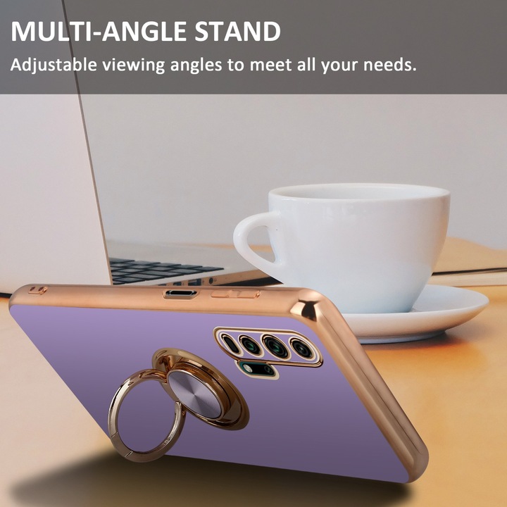 Immagine prodotto Cadorabo Custodia per Honor 20 PRO in TPU con protezione della fotocamera e anello LM089 Style (Honor 20 Pro)