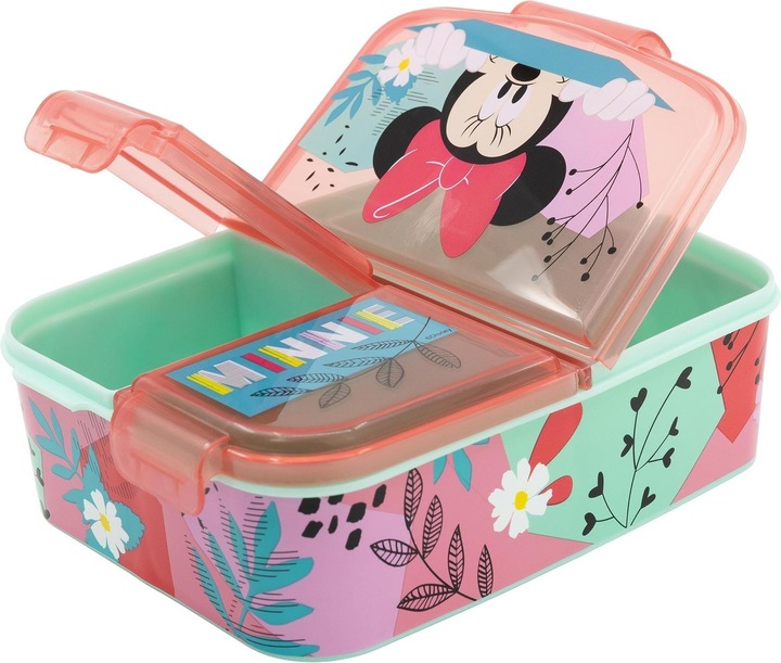 Actual product image Stor Minnie Mouse flowers - lunch box with compartments