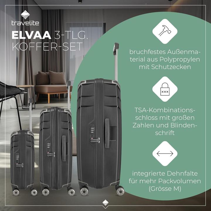 Actual product image Travelite ELVAA Kofferset L/M/S (220 l)
