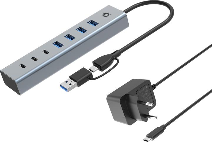 Actual product image Conceptronic HUBBIES20GP (USB-C, 7 Ports)