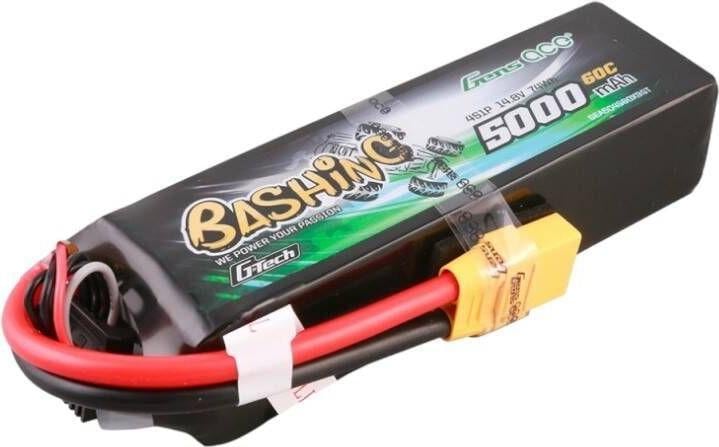 Actual product image Gens Ace G-Tech 5000mAh 14.8V 4S1P 60C Lipo Battery Pack with XT90 Plug-Bashing Series (14.80 V, 5000 mAh)
