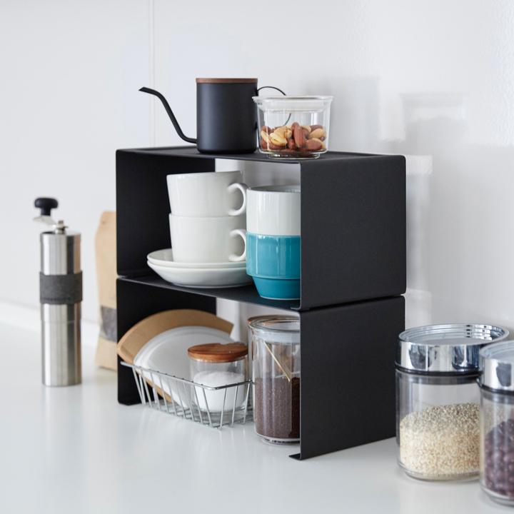 Actual product image Yamazaki Narrow stackable kitchen shelf TOWER