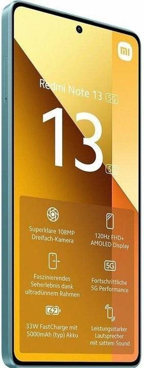 Produktbild Xiaomi Redmi Note 13 5G (256 GB, Ocean Teal, 6.67", Dual SIM, 5G)