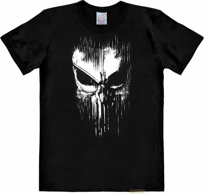 Produktbild Logoshirt Marvel Easy Fit T-Shirt Punisher - Striped Skull Grösse XL (XL)