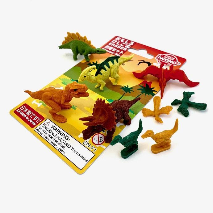 Actual product image Iwako Eraser Dinosaurs