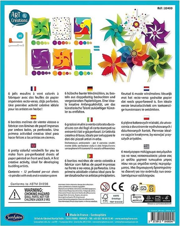 Produktbild Sentosphere Art Du Sequin - Moulin A Vent (Multilingual)