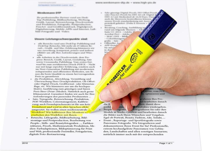 Actual product image Staedtler Textsurfer classic (Assorted colours, Yellow, Green, Pink, Blue, 5 mm, 4 x)