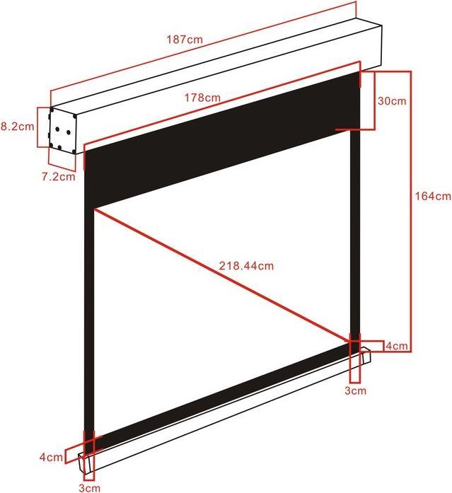 Produktbild Multibrackets M Motorized Projection Screen 172x130 (86", 4:3)