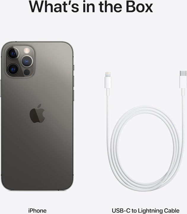 Produktbild Apple iPhone 12 Pro (128 GB, Graphite, 6.10", SIM + eSIM, 12 Mpx, 5G)