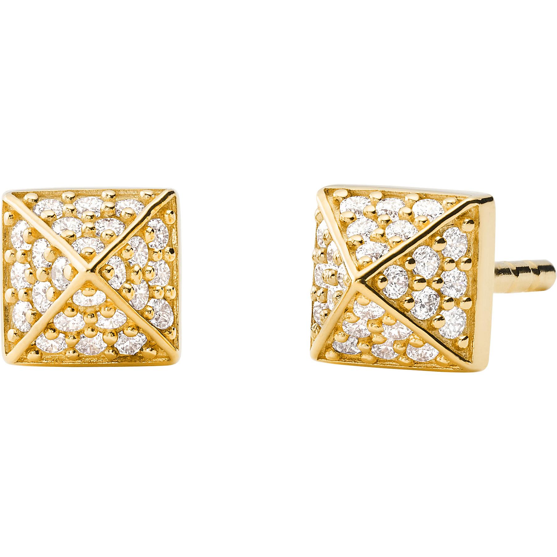Michael Kors, Ohrringe, Mercer Pavé Pyramid, (99% Sterlingsilber, 1% Stein)