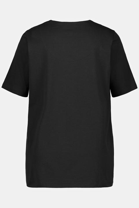 Actual product image Ulla Popken Essential Notch Neck Stretch Tee (46, 48)