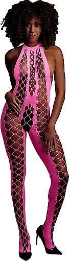 Actual product image Ouch! Bodystocking with Halterneck - Pink - XS/XL (One size)