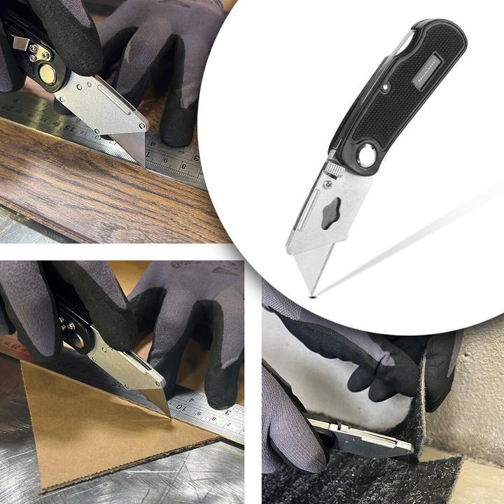 Image du produit Stahlwerk Cutter pliable Jeu de 3 cutters à changement rapide Verrouillage de sécurité (Cutters)