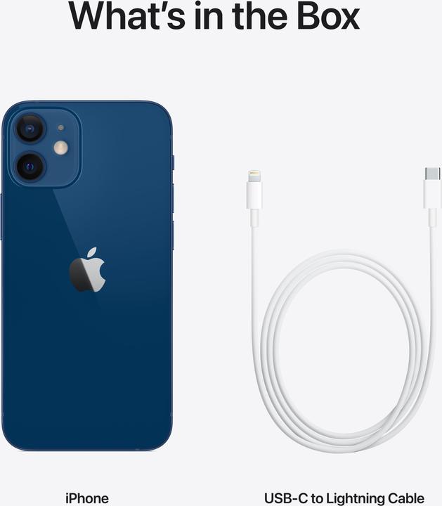 Produktbild Apple iPhone 12 mini (128 GB, Blue, 5.40", SIM + eSIM, 5G)