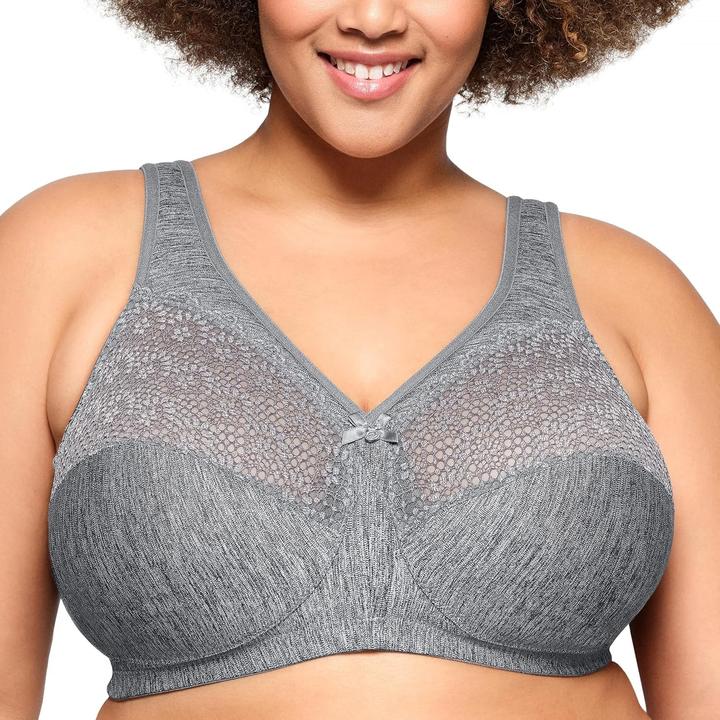 Image du produit Glamorise Beha met volledige cups, grijs gemêleerd 021), 90H (Une unité par pack, 90 H)