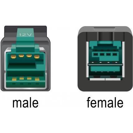 Thumbnail - Delock, Verlängerungskabel, PoweredUSB extension cable (1 m)