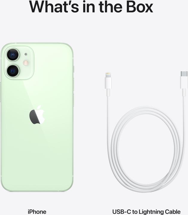 Produktbild Apple iPhone 12 mini (128 GB, Green, 5.40", SIM + eSIM, 12 Mpx, 5G)
