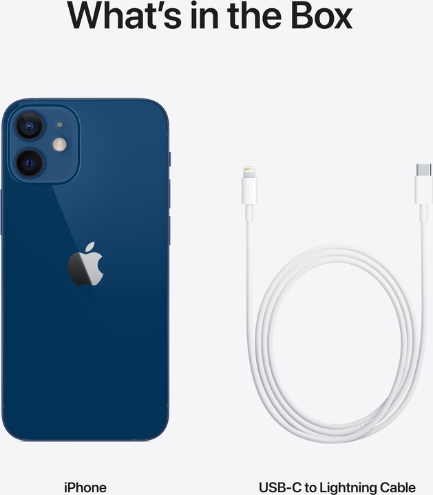 Produktbild Apple iPhone 12 mini (128 GB, Blue, 5.40", SIM + eSIM, 12 Mpx, 5G)