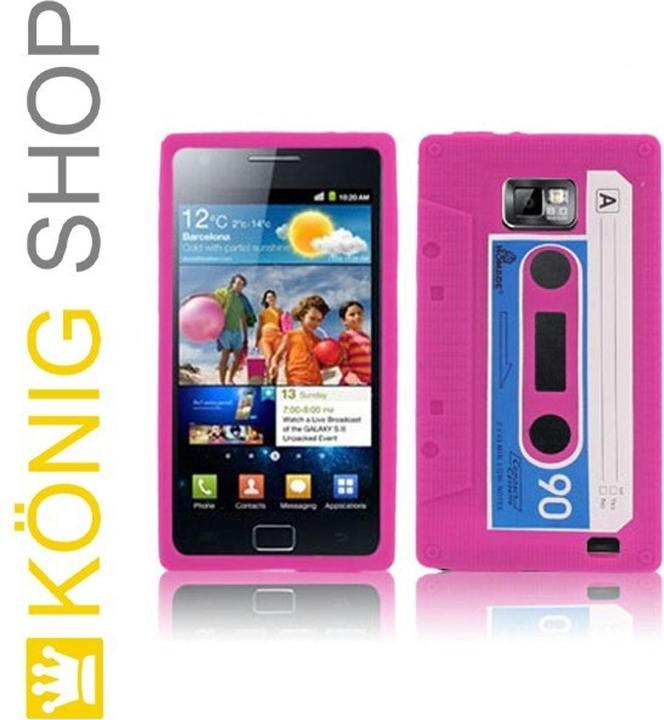 Produktbild König Design Hülle GameBoy + Kassette Retro für Handy Samsung I9100 Galaxy S2 (Samsung Galaxy S2 I9100)