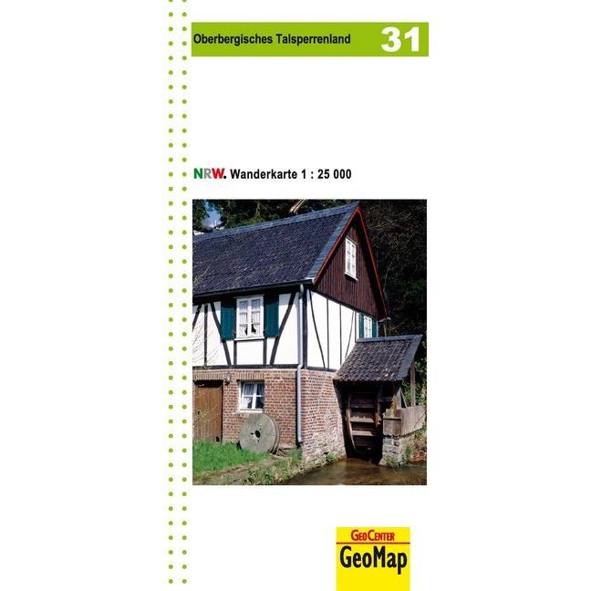 Oberbergisches Talsperrenland Blatt 31, topographische Wanderkarte NRW, Landkarte