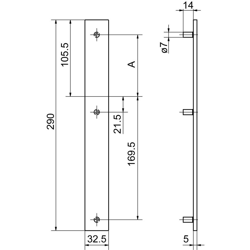 Thumbnail - Glutz, Türgriff + Fenstergriff, Aussentürschilder easyfix (Türschild)