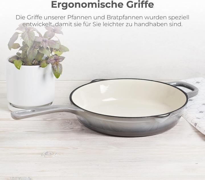 Actual product image MasterPRO Unique 7-Piece Cookware Set with Ergonomic Handles for All Stovetops (Frying pan, Pot, Cast iron)