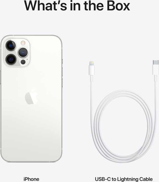 Produktbild Apple iPhone 12 Pro Max (128 GB, Silver, 6.70", SIM + eSIM, 12 Mpx, 5G)
