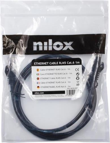Produktbild Nilox CABLE RJ45 CAT6 1M NXCRJ4501 (U/UTP, CAT6, 1 m)