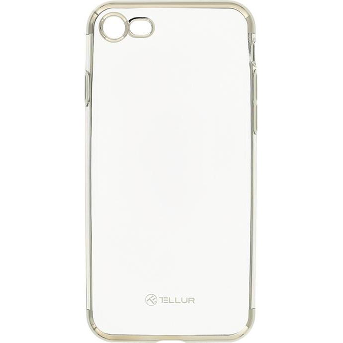 Tellur Cover Silicone Electroplated for iPhone 8 silver (Apple iPhone 8), Smartphone Hülle, Silber