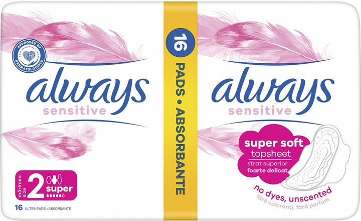 Actual product image Always Ultra Sensitive Super Sanitary Towels With Wings