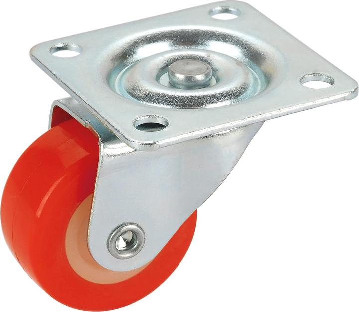 Produktbild Dörner + Helmer Lenkrollen Set rot