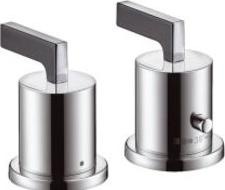 hansgrohe AXOR Citterio 2-Loch Wannenrandthermostat mit Hebelgriffen