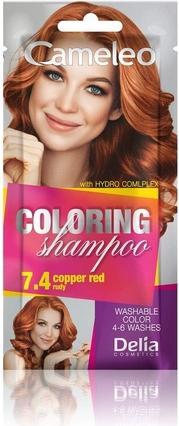Immagine prodotto Delia Cosmetics Cameleo Shampoo Colorante Rosso Rame 40ml 7,4 (Shampoo liquido, 40 ml)