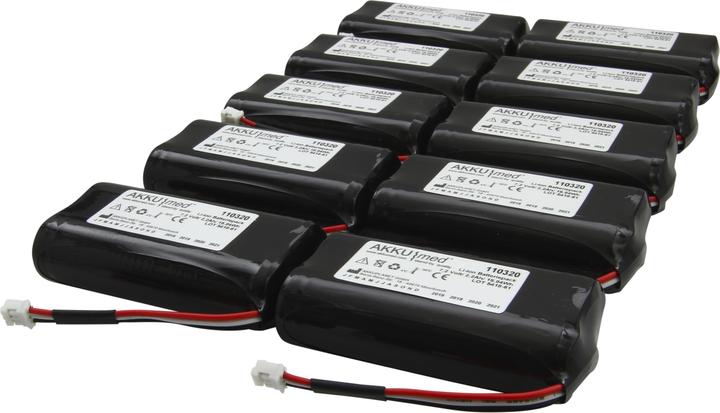 Produktbild AccuCell Akku passend für Fresenius Infusionspumpe Volumat Agilia - 179033-R2 - 10er Pack (10 Stk., Gerätespezifisch, 2200 mAh)