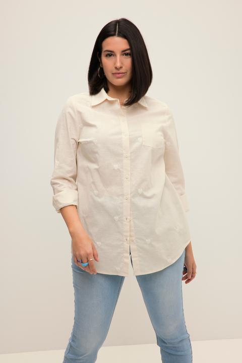 Immagine prodotto Studio Untold Camicia con cuori ricamati, collo da camicia e maniche lunghe (50, 52)
