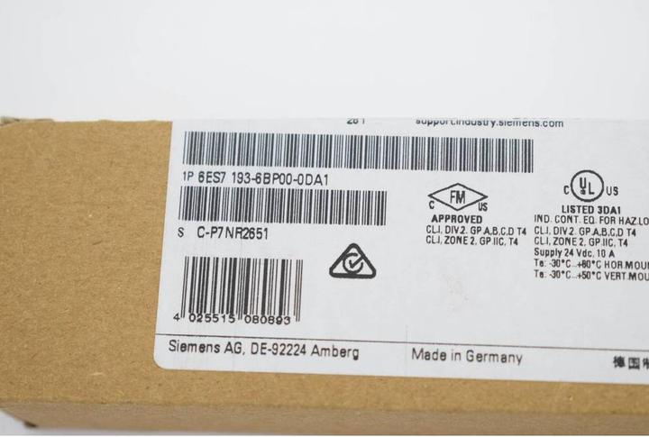 Nährwerte und Zutaten Siemens SPS-Erweiterungsmodul 6ES7193-6BP00-0DA1 6ES71936BP000DA1