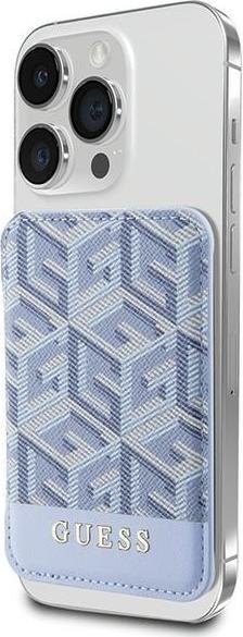 Immagine prodotto Guess Portafoglio Card Slot GUWMSHGCFSEB MagSafe GCube a righe niebieski/blu