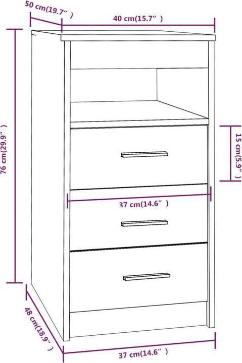 Produktbild VidaXL Genevieve (40 x 50 x 76 cm)