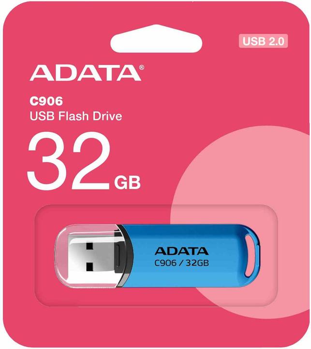 Image du produit Adata Pendrive C906 USB2.0 blue (32 Go, USB-A)