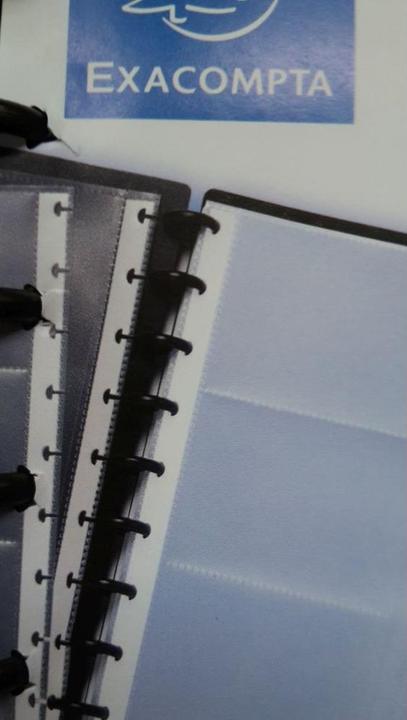 Image du produit Exacompta Livre de cartes de visite A5 pour 120 cartes de visite, noir (16 x 21 cm)