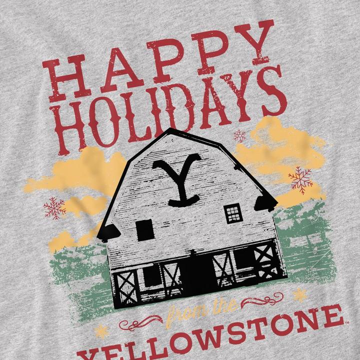 Produktbild Yellowstone Happy Holidays TShirt weihnachtliches Design (XL)