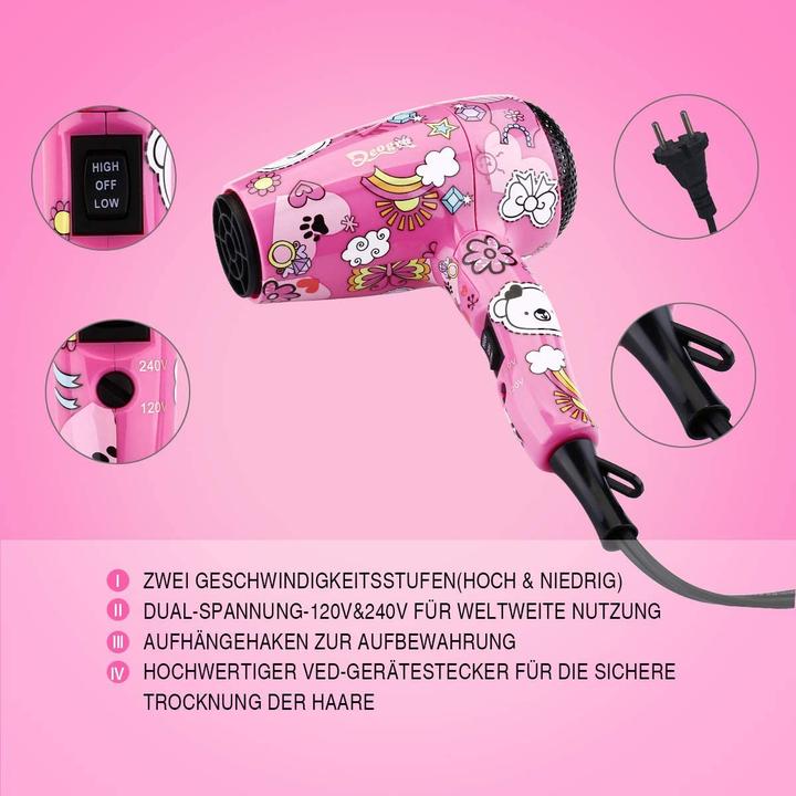 Actual product image Deogra Hair dryer for children (1000 W)