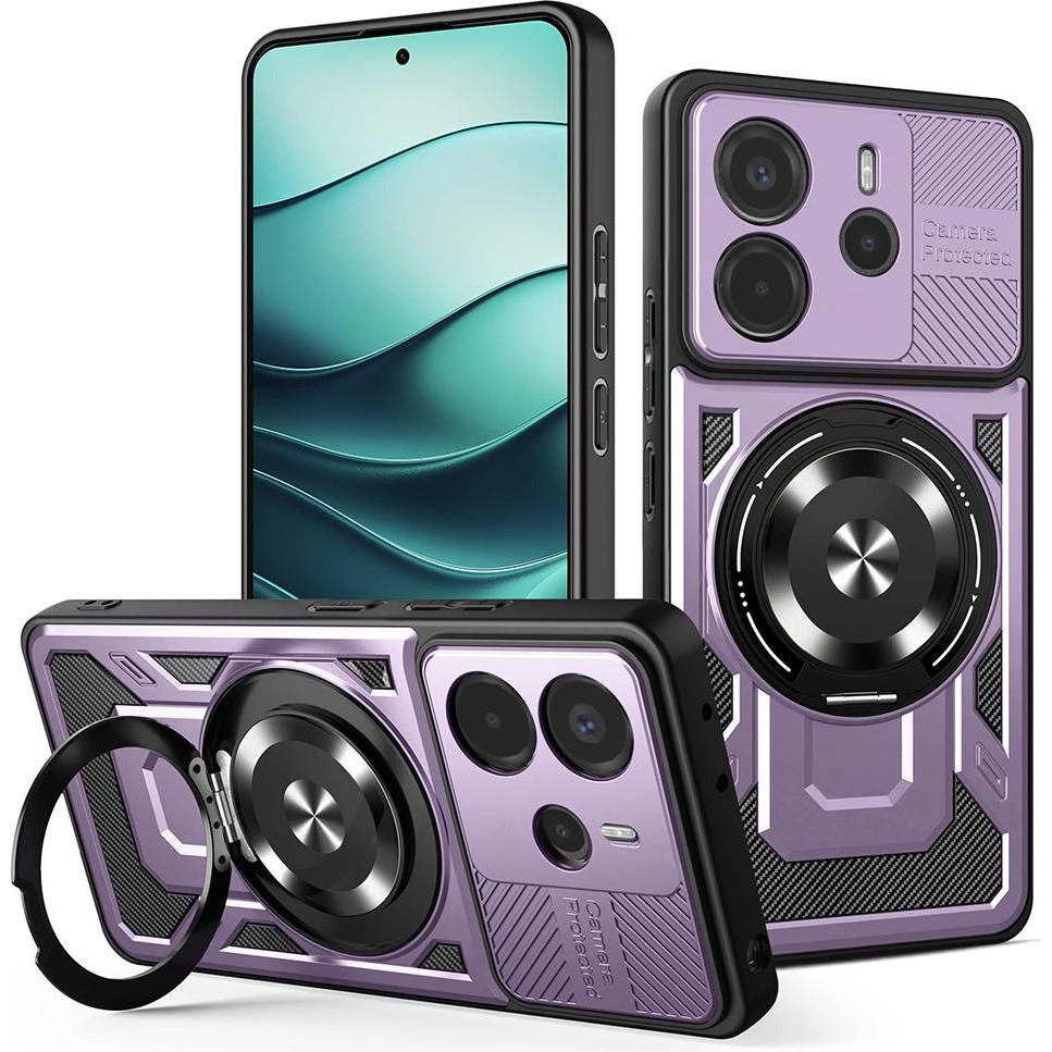 Techsuit - RuggedCam - Xiaomi Redmi Note 14 5G - Purple (Xiaomi Redmi Note 14 5G), Cover smartphone, Viola