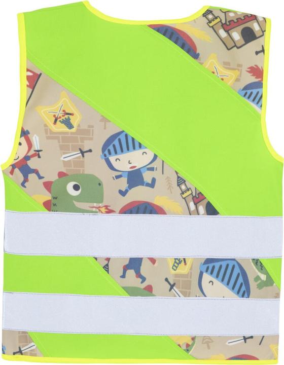 Actual product image Korntex Kinder Warnweste Action „Fantasy“ - CO2 Neutral - Hellgrün/Ritter - XS (XS)